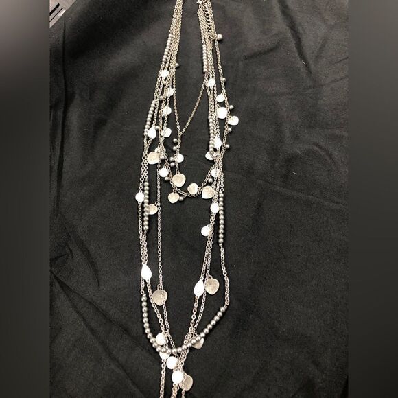 4 Premiere Designs long necklaces + 2-sided pendant - Picture 8 of 9